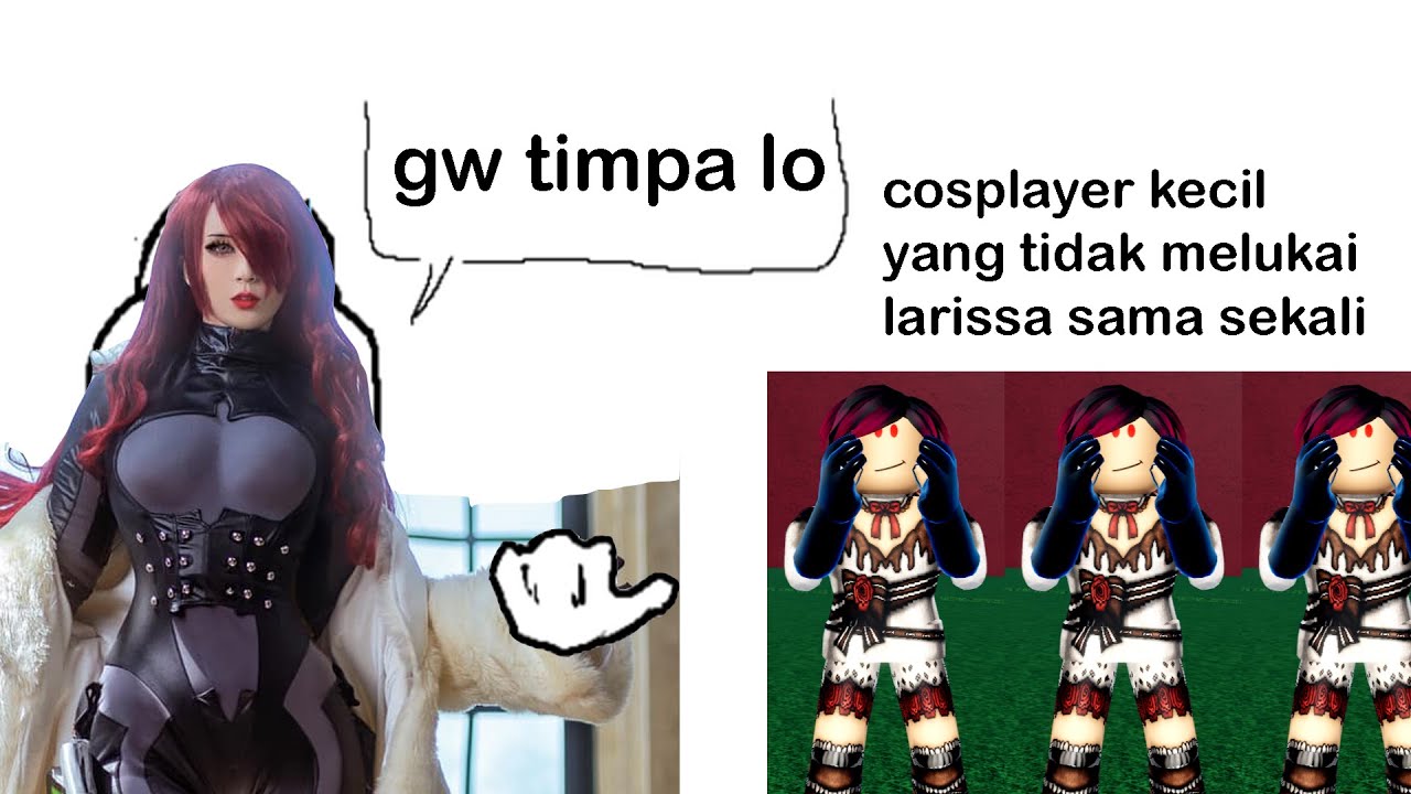 pemain blox fruits mencoba ikut bahas drama larissa rochefort - YouTube