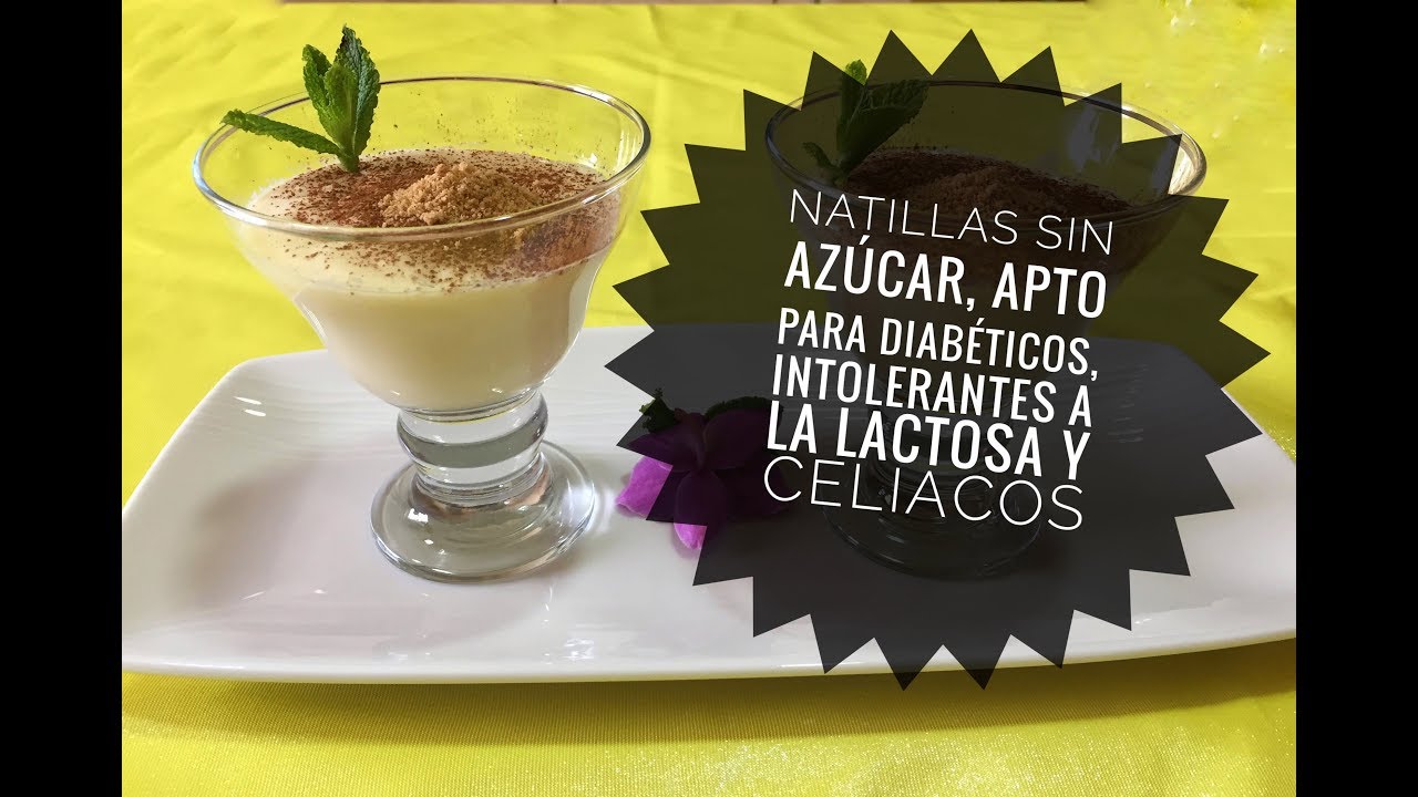 Natillas Sin Azúcar I Apto para Diabéticos I Intolerantes a la Lactosa I  y Celíacos
