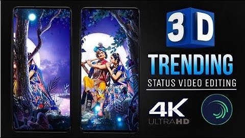 3D Trending Behind Object Status Video Editing || Alight Motion 4k Full Screen Moving Editing