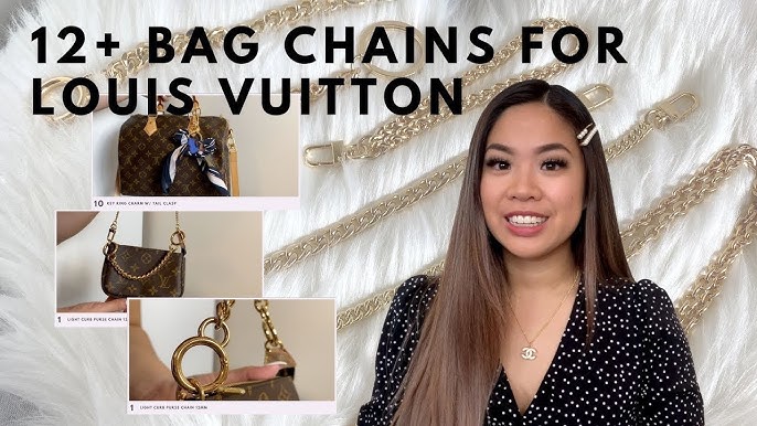 WAYS to use GOLD CHAIN STRAP from LOUIS VUITTON Mini BumBag, Jewelry PIECE, STRAP