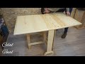 Wooden folding table / How to make a folding table / Ahşap katlanır masa / Folding dining table