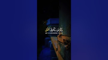 وأوحى ربك إلى النحل أن اتخذي من الجبال بيوتا ومن الشجر ومما يعرشون [ النحل: 68]‏ القارئ خالد الجليل