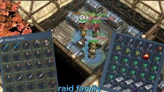 Frostborn PvP Raid Family | Jackpot raid with massive full of legend weapon 😋