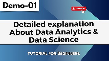 Data Analytics & Data Science Demo 01 | Detailed explanation About Data Analytics & Data Science