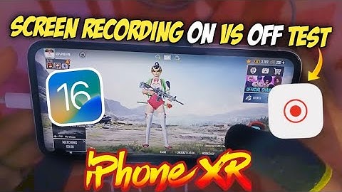 iPhone XR Bgmi Screen Recording ON Vs Screen Recording OFF Test 🔥 Battery!?