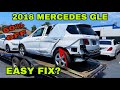 REBUILDING CHEAPEST SALVAGE WRECKED 2018 MERCEDES GLE 350 50% OFF "LIVE AUCTION''