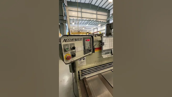 2002 ACCURSHEAR 625010 14 x 10' HYDRAULIC POWER SQUARING SHEAR