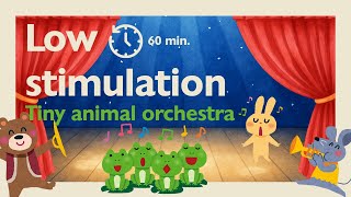 Cute Animal Orchestra for Babies | Soothing Music & Slow Visuals | Low Stimulation Relaxation screenshot 5