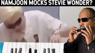 Namjoon Mocking Stevie Wonder Videobts Rm And Kpop Tik Tok Loses Its Mind. Kpop Comments.