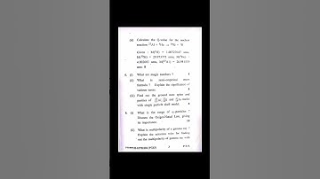 Nuclear and particle physics#msc2ndsem#exam2024#cblu