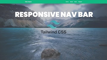 Responsive TAILWIND Navigation Bar Tutorial | HTML Tailwind JavaScript
