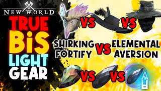 Ultimate BiS Light Armor! Shirking Fortification VS Elemental Aversion &amp; MUCH more! ⚔️ New World