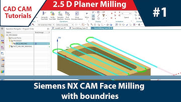 Siemens NX CAM (English) 1_DAY. Face Milling Operation in NX unigraphics #NX #CAM #Face #Milling