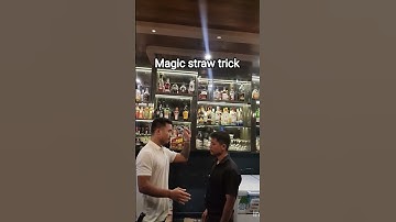 magic straw trick part 2 #bartender #flairbartender #skills #skills #1million