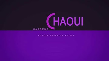 NEW MOTION GRAPHICS PROJECT by H.CHAOUI