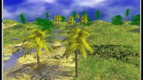 Panda3d - Terrain with sunlight, shadow, water, fire particle, nature element