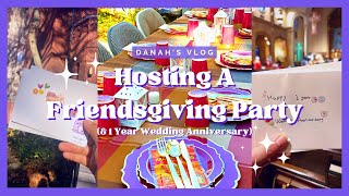 Vlog: 🍁Hosting A Friendsgiving Party | 초중학교 친구들과 미국 추수감사절 파티