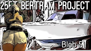 25ft Bertram project - blob 51. Cold forming Perspex for Marine windows