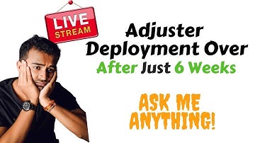 LIVE Q&A!! Adjuster Hurricane Ida Deployment Is Over! FREE claims Adjuster Training