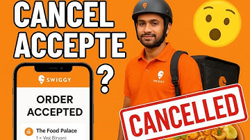 Swiggy Delivery partner app Accept order cancel in tamil