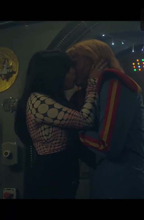 Diane Guerrero kissing Madeline Zima #doompatrol #dianeguerrero