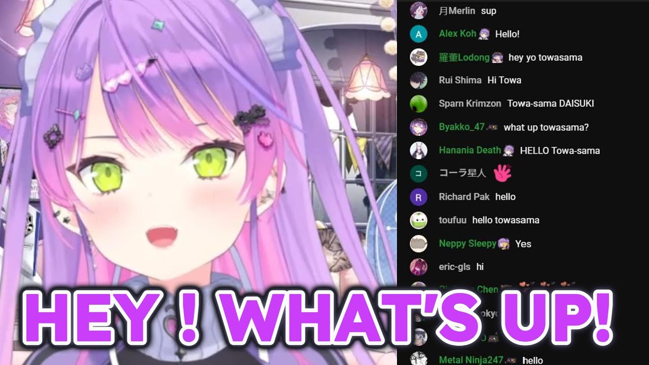 Towa's English summons the Overseas Bros again in her chat