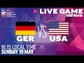 Germany vs. USA | Full Game | 2019 IIHF Ice Hockey World Championship