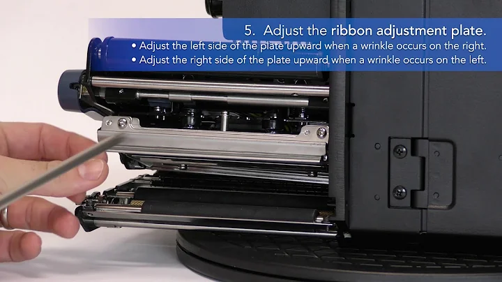 SATO S84-ex & S86-ex - Adjusting the Ribbon Tension Balance (Ribbon Wrinkle)