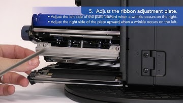SATO S84-ex & S86-ex - Adjusting the Ribbon Tension Balance (Ribbon Wrinkle)