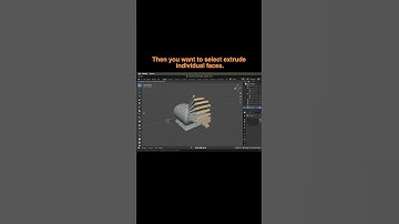 Blender: Extrude Individual Faces the Easy Way