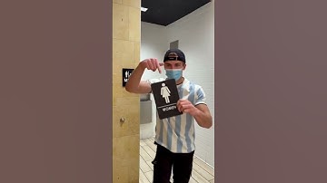 Switching Bathroom Signs Prank Part 1! 🚽 #shorts