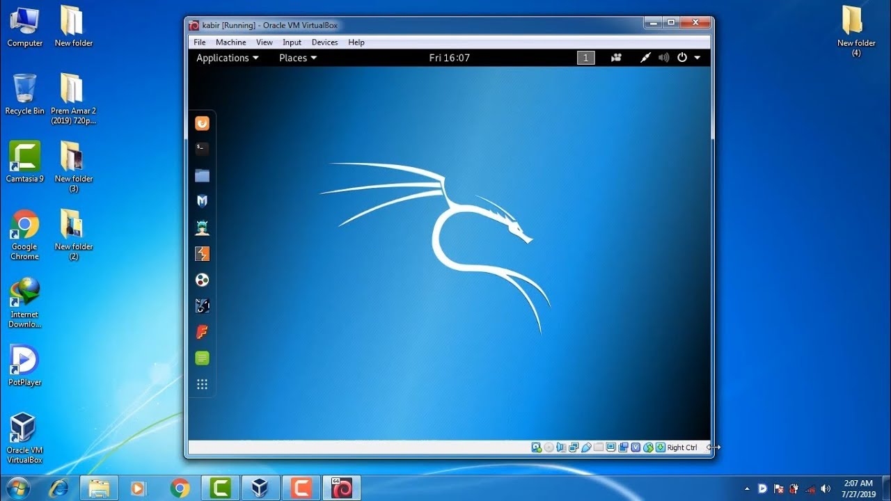 kali linux virtualbox image download