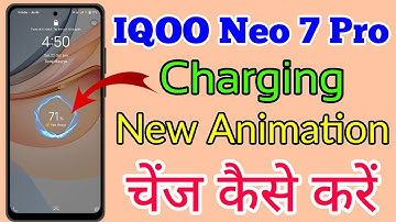 How To Change Charging Animation On Iqoo Neo 7 Pro 5g // Iqoo Neo 7 Pro 5g New Charging Animation On