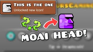 How To Get The Moai Head Icon EASY in GEOMETRY DASH 2.2 screenshot 5