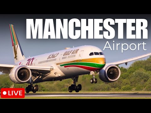 馃敶LIVE Manchester Airport Plane Spotting 馃洬