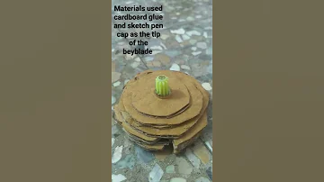 Homemade Cardboard Beyblade 