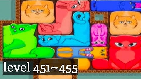Puzzle Cats - level 451~455  Solve 