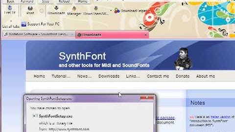 Using SynthFont with Notation Composer or Notation Musician