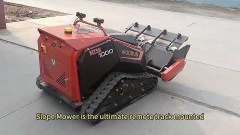 Vigorun RC track-mounted multitasker made by Vigorun Tech #lawnmowingbusiness #tagliaerba