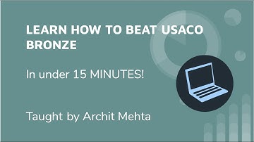 Beating USACO Bronze in UNDER 15 MINUTES | Junior Coding league
