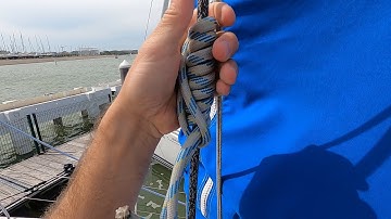 Single handed mast climbing with the climb heist and fischerman knot.