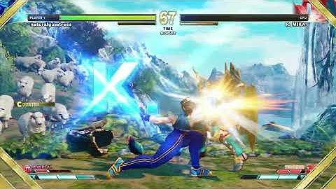 Street Fighter V - naturalgumtrees (Chun-Li) vs R.Mika - Extra Battle (Get the Crossover Costume!)
