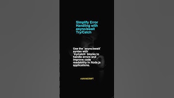 Simplify Error Handling With A