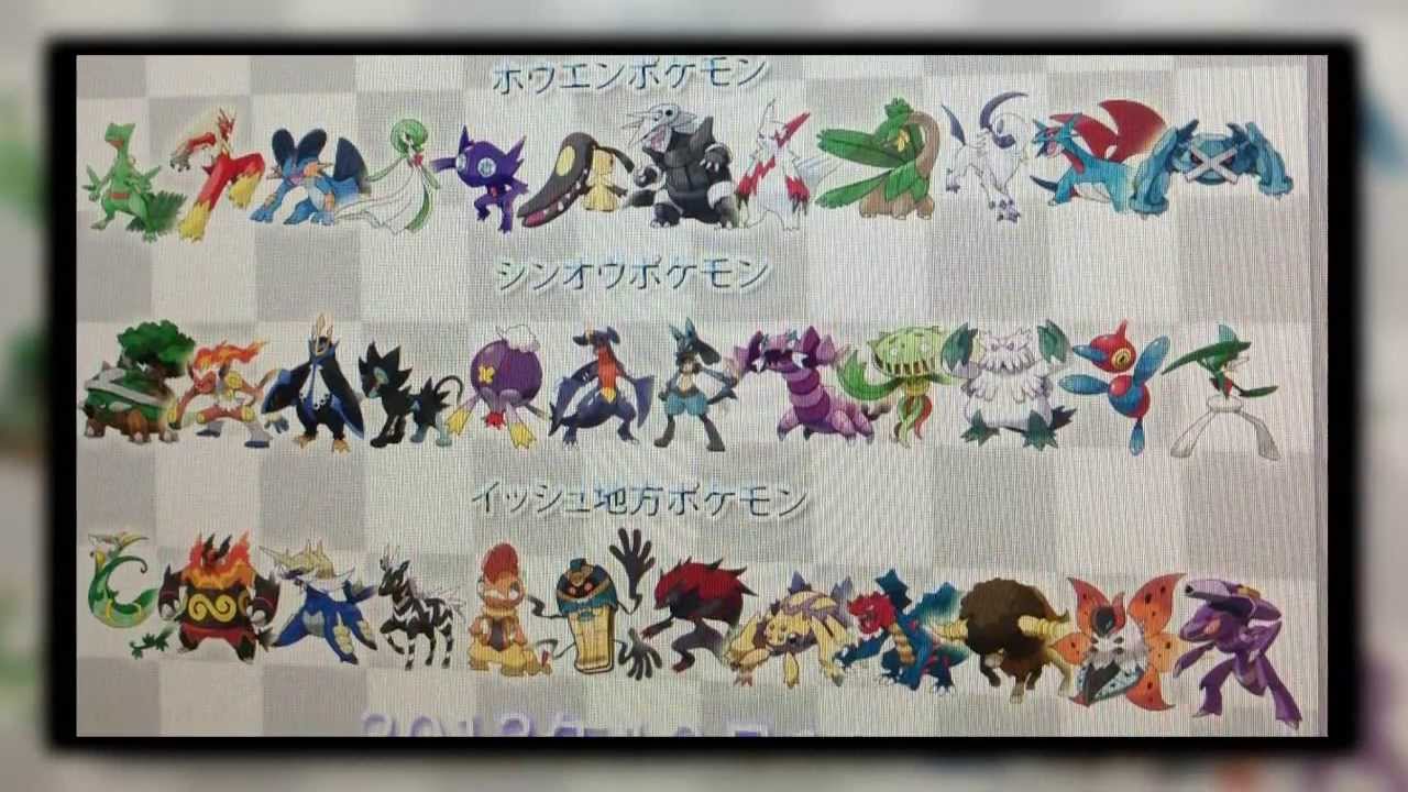 X and Y - All Mega-Evolutions Leaked?