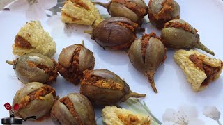 Healthy Steamed Stuffed Eggplant n Bitter Gourd | स्टीम्ड भरवा बैंगन करेला - 2 recipes in one video