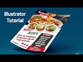 Adobe Tutorial - Create Restaurant Food Menu Design in illustrator