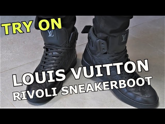 louis vuitton rivoli sneaker on feet