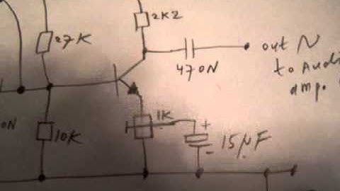 relaxed sound active (transistor amplifier) audio L-C filter (schematic)