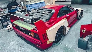 Cutting The F40! Liberty Walk’s INSANE Widebody Ferrari F40