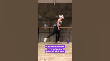 Dumbbell Alternate reverse lunges